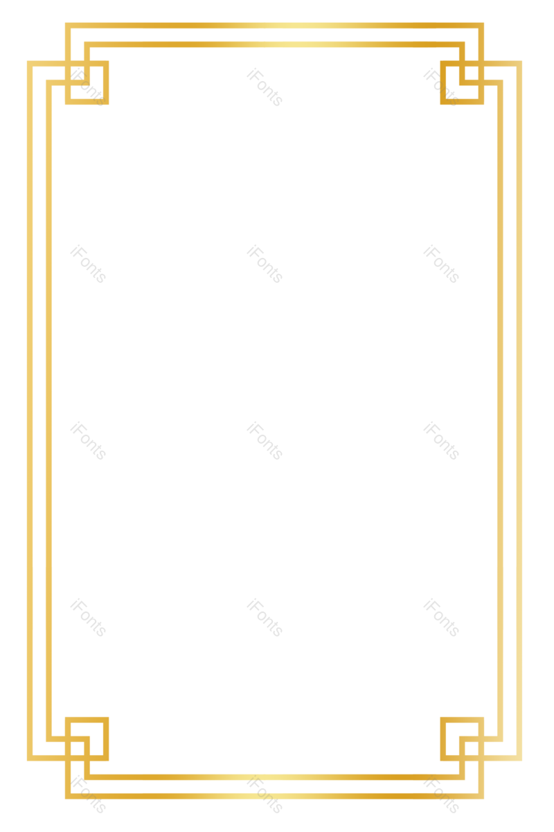 边框图片,中国风元素,简约PNG,渐变免抠素材